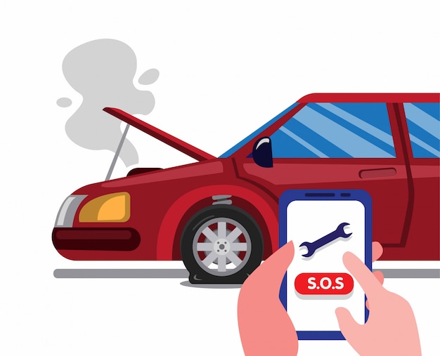 accidente de coche con seguro y asistencia