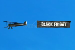 avion volando con descuentos de black friday