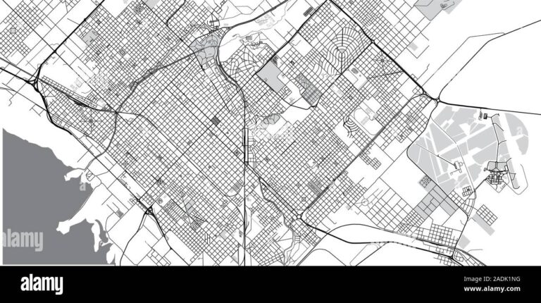 mapa detallado de bahia blanca ciudad