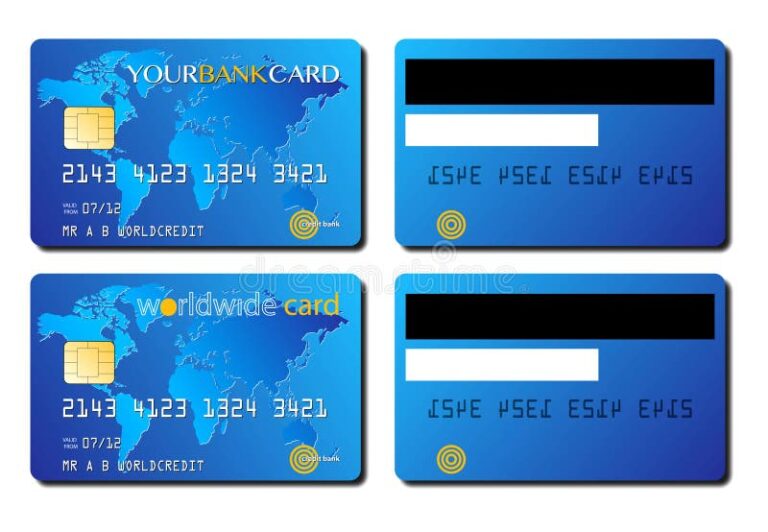 Qué es una tarjeta de crédito de los dos lados y cómo funciona 2 tarjeta de credito mostrando anverso y reverso
